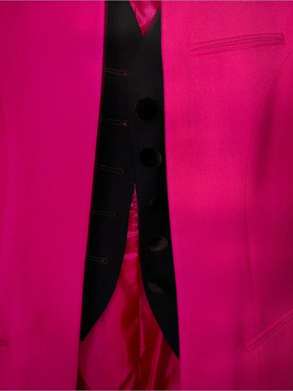 Dior Hot Pink Blazer with Black Trim